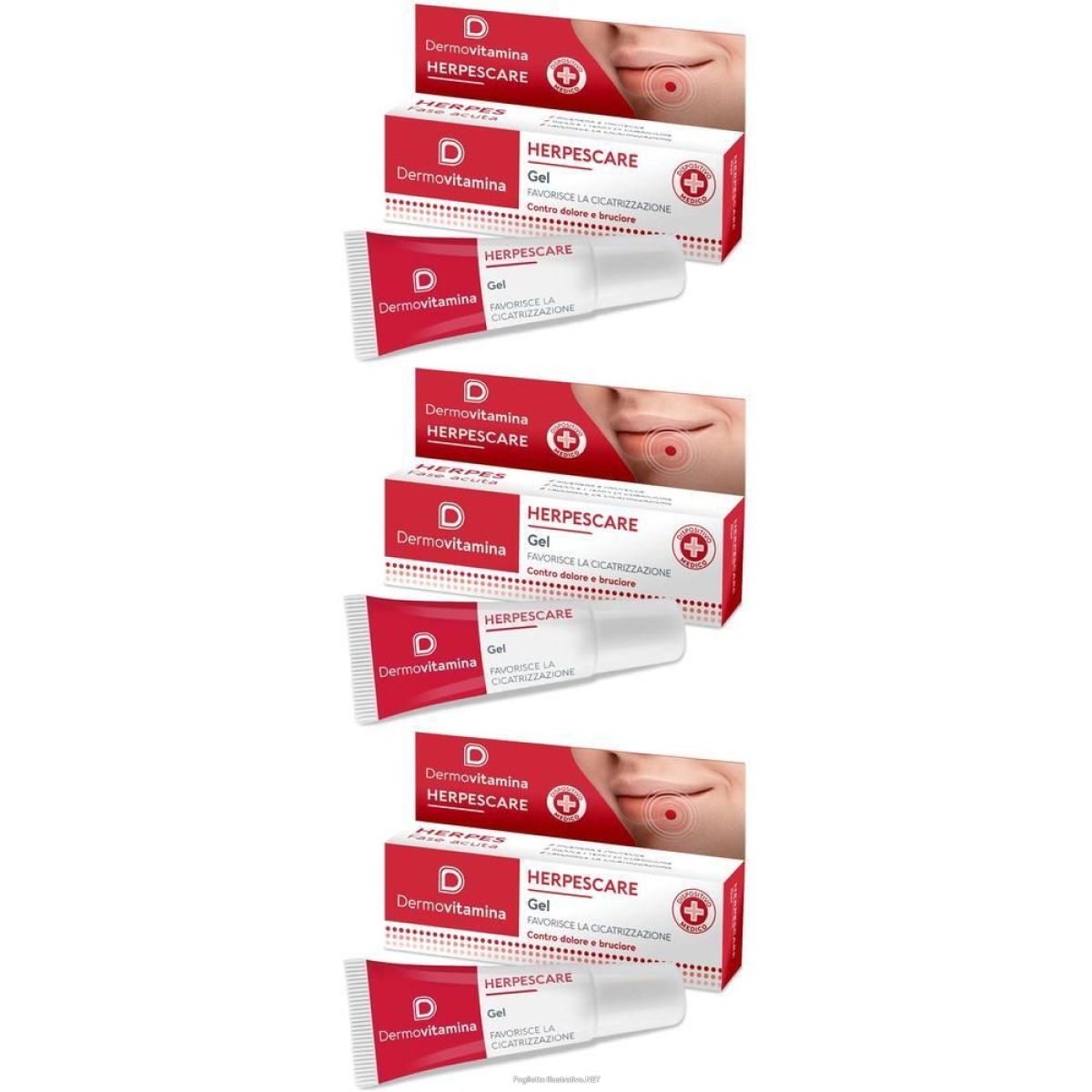 Compra Online dermovitamina herpes care gel 3x8 ml protezione per le labbra e Trova il miglior prezzo
