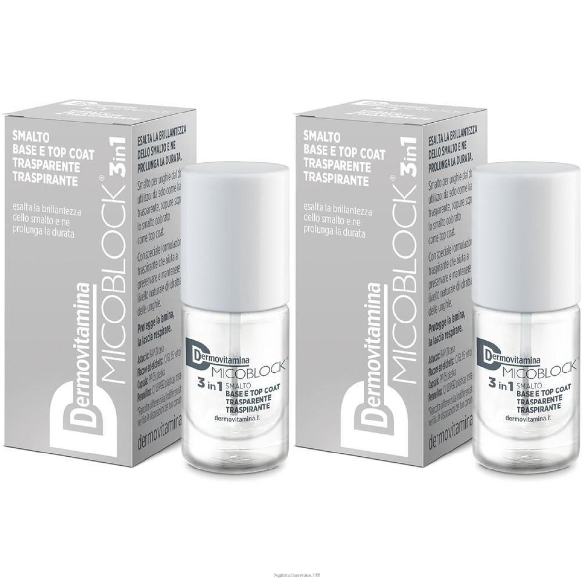 Compra Online dermovitamina micoblock® 3 in 1 smalto base e top coat 2x5 ml e Trova il miglior prezzo