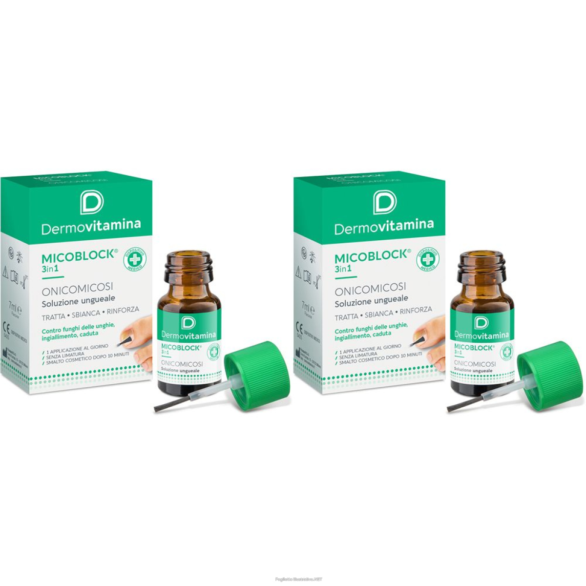 Compra Online dermovitamina microblock® soluzione ungueale set da 2 2x7 ml e Trova il miglior prezzo