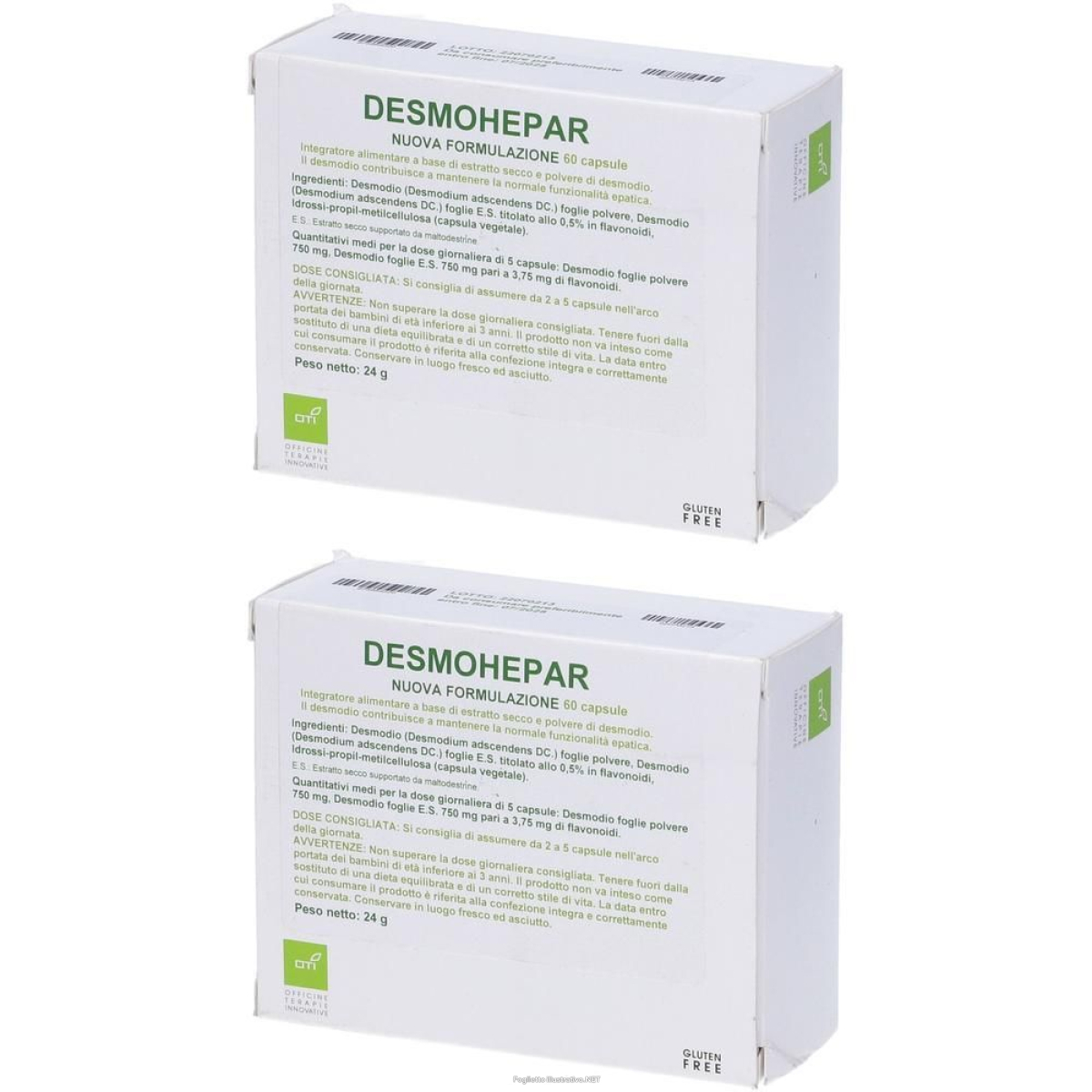 Compra Online desmohepar nf 60cps 2x60 pz capsule e Trova il miglior prezzo