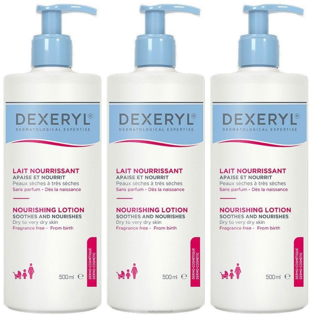 Compra Online dexeryl latte nutritivo per pelle secca e molto viso corpo 3x5 e Trova il miglior prezzo