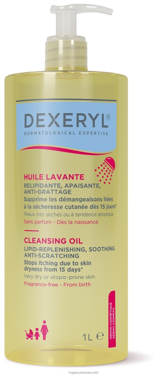 Compra Online dexeryl olio lavante antiprurito per pelle secca e a tendeza atopica 1 litro e Trova il miglior prezzo