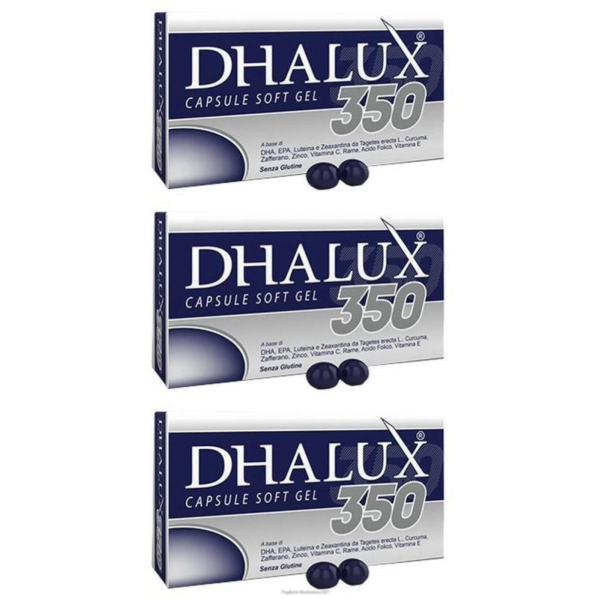 Compra Online dhalux 350 blister 30 capsule molli astuccio 29,4 g 3x30 pz mo e Trova il miglior prezzo