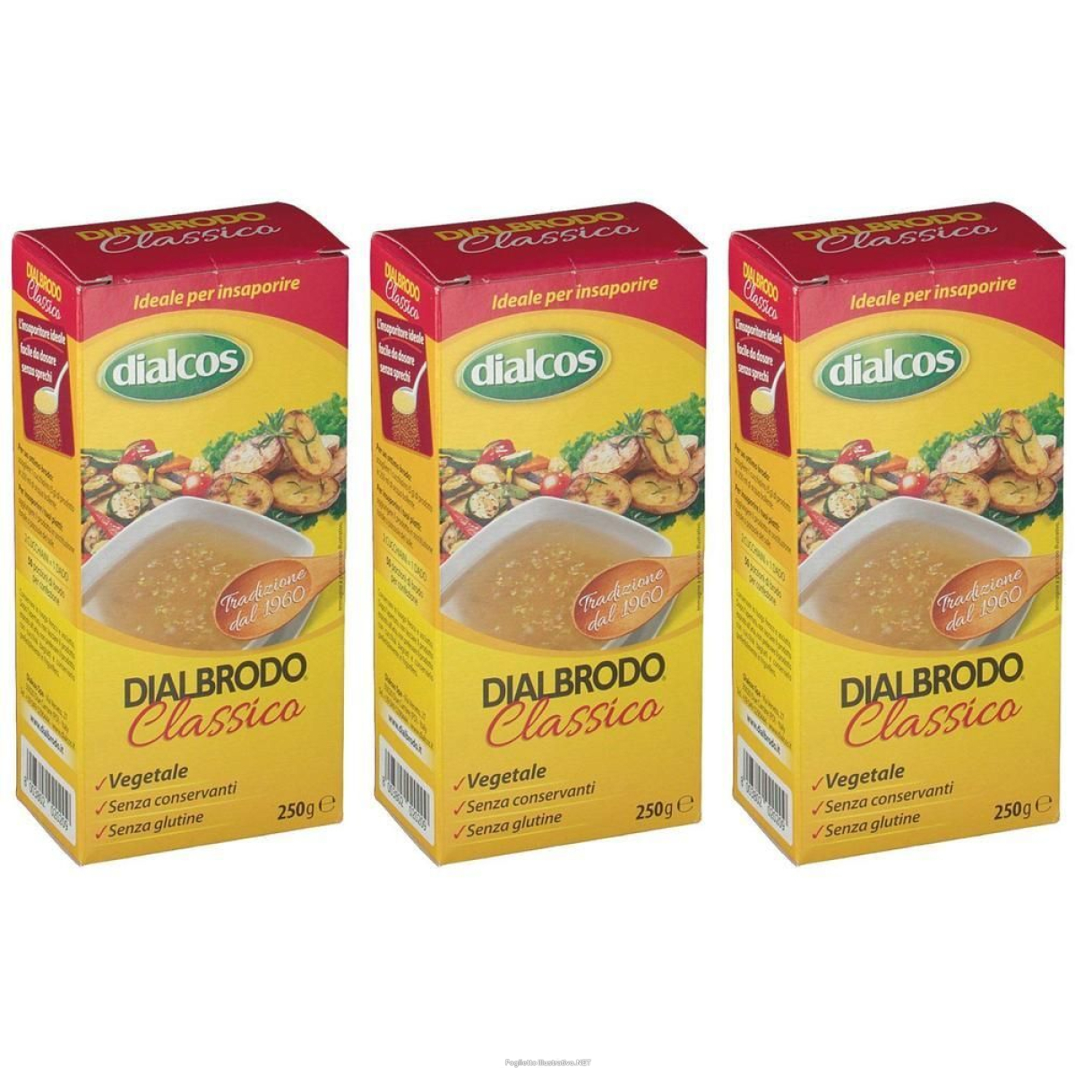 Compra Online dialcos dialbrodo classico 3x250 g polvere e Trova il miglior prezzo