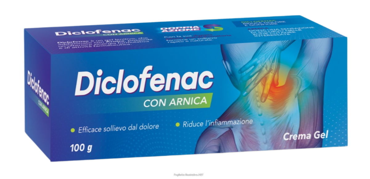 Compra Online diclofenac 2% con arnica 10%  crema gel 100g e Trova il miglior prezzo