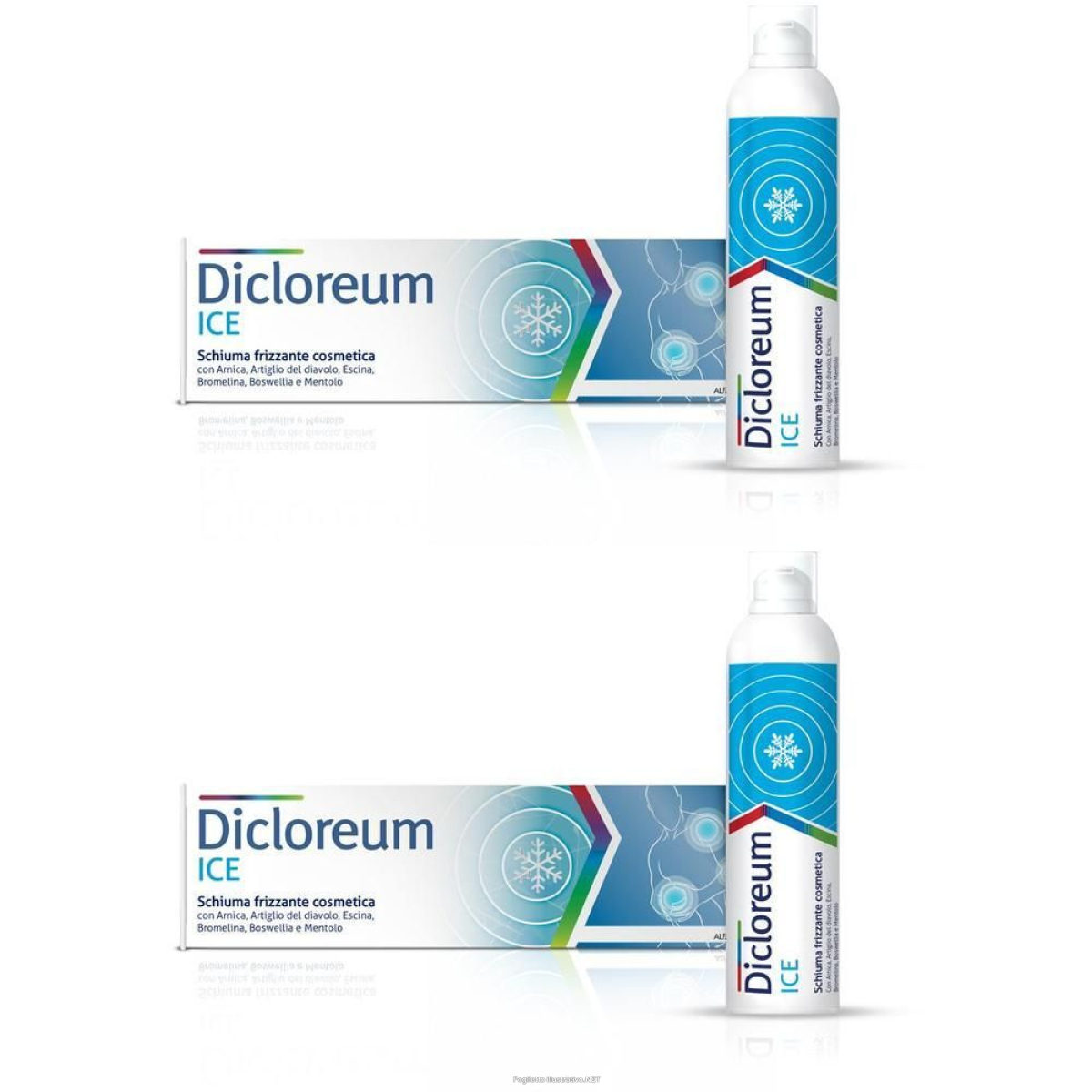 Compra Online dicloreum ice schiuma frizzante 150 ml 2x150 ml e Trova il miglior prezzo
