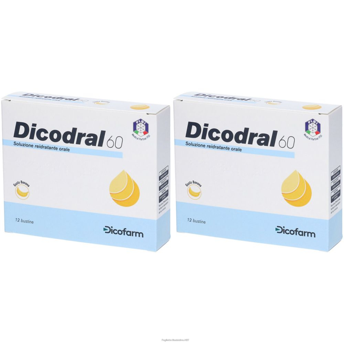 Compra Online dicodral® 60 soluzione reidratante orale gusto banana set da 2 2x12x4, e Trova il miglior prezzo