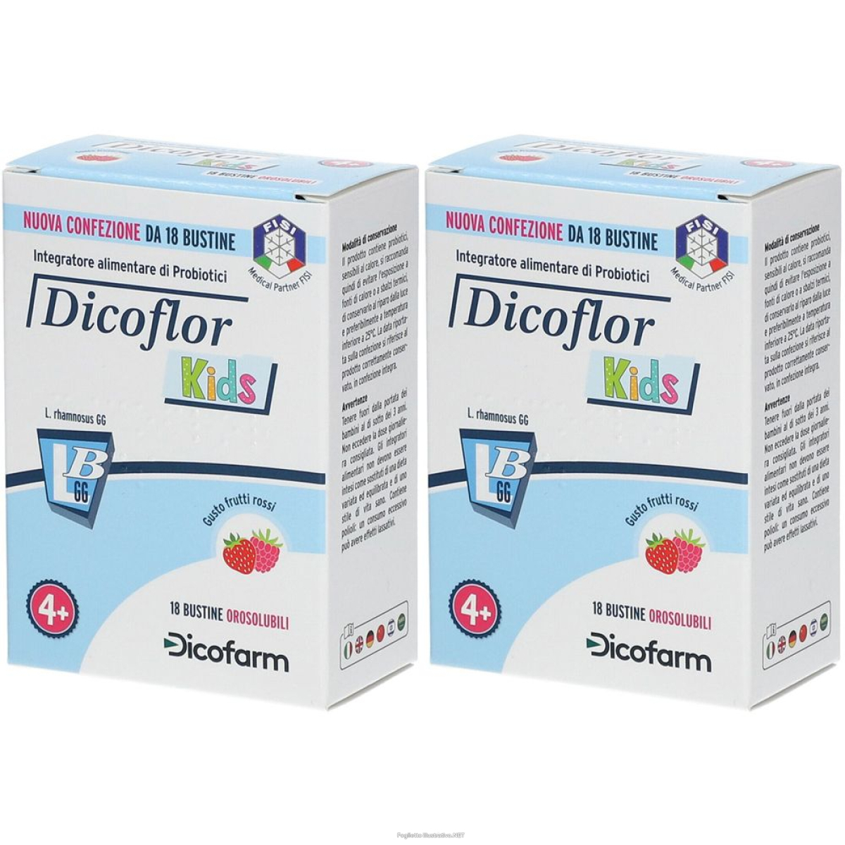 Compra Online dicofarm dicoflor kids set da 2 2x18 g polvere per soluzione orale e Trova il miglior prezzo