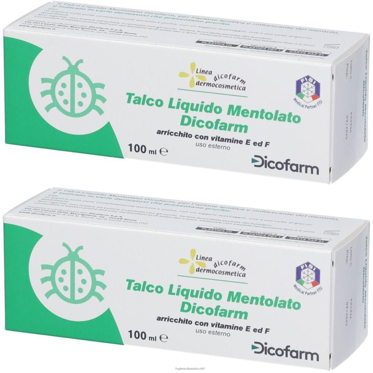 Compra Online dicofarm talco liquido mentolato 2x100 ml e Trova il miglior prezzo