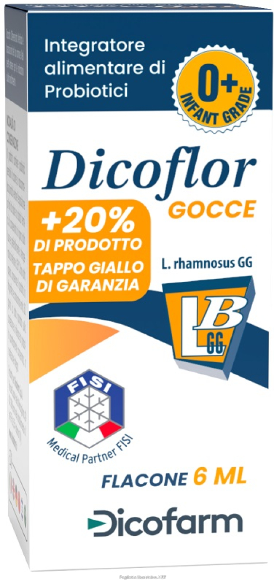 Compra Online dicoflor gocce fermenti lattici per equilibrio intestinale adatto ai bambini flacone 6ml e Trova il miglior prezzo