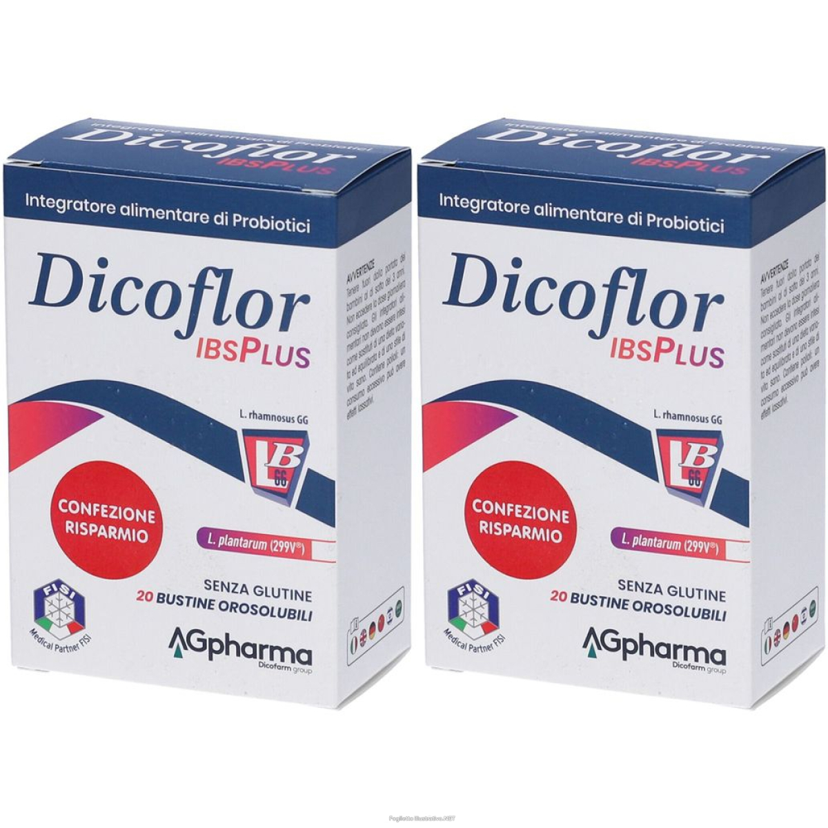 Compra Online dicoflor ibsplus bustine set da 2 2x20 g polvere per soluzione orale e Trova il miglior prezzo