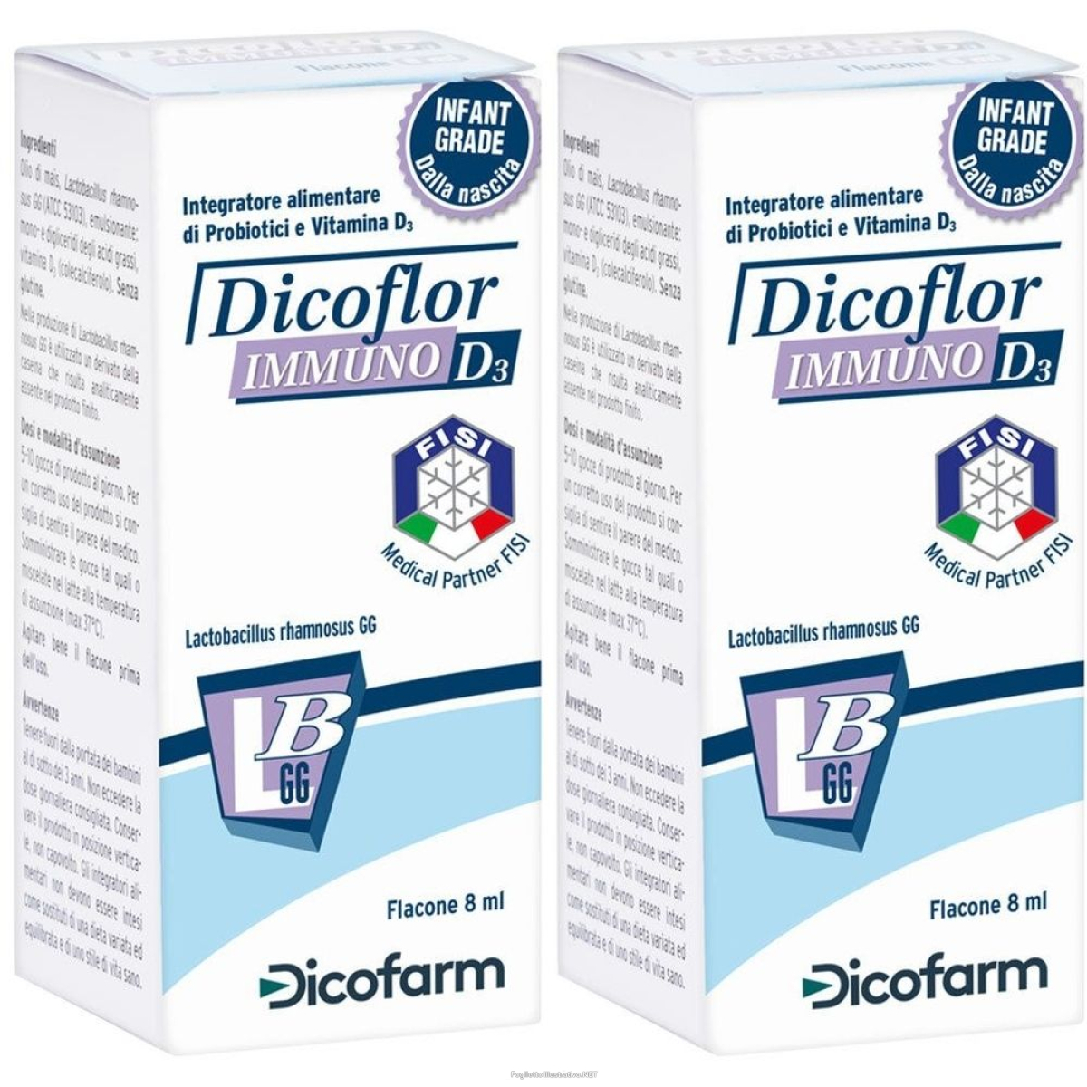 Compra Online dicoflor immuno d3 set da 2 2x8 ml gocce e Trova il miglior prezzo