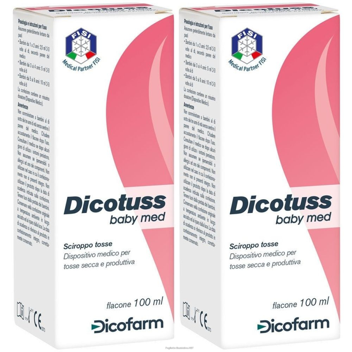 Compra Online dicotuss baby med set da 2 2x100 ml sciroppo per la tosse e Trova il miglior prezzo