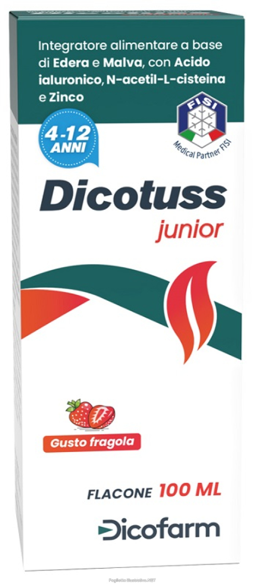 Compra Online dicotuss junior integratore per la funzionalità delle vie respiratorie soluzione orale 100ml e Trova il miglior prezzo