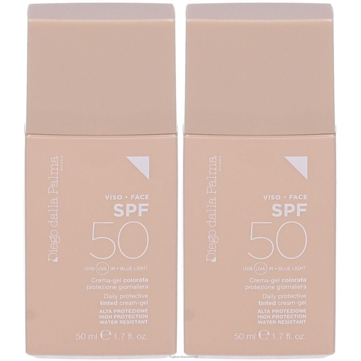 Compra Online diego dalla palma crema-gel protezione giornaliera colorata spf50 2x50 e Trova il miglior prezzo