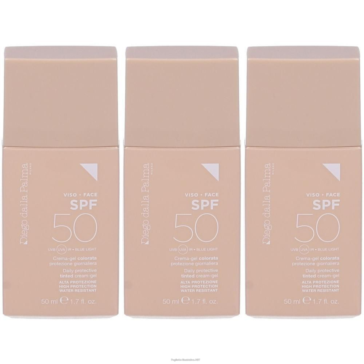 Compra Online diego dalla palma crema-gel protezione giornaliera colorata spf50 3x50 e Trova il miglior prezzo
