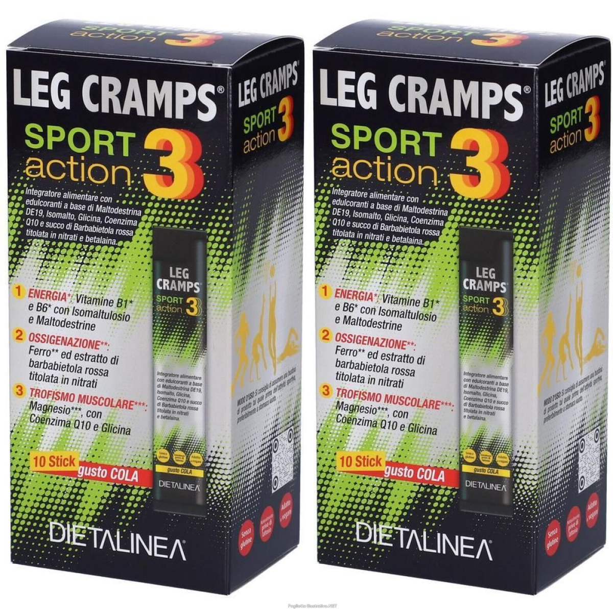 Compra Online dietalinea leg cramps sport action 3 in bustine 200 ml polvere per sol e Trova il miglior prezzo