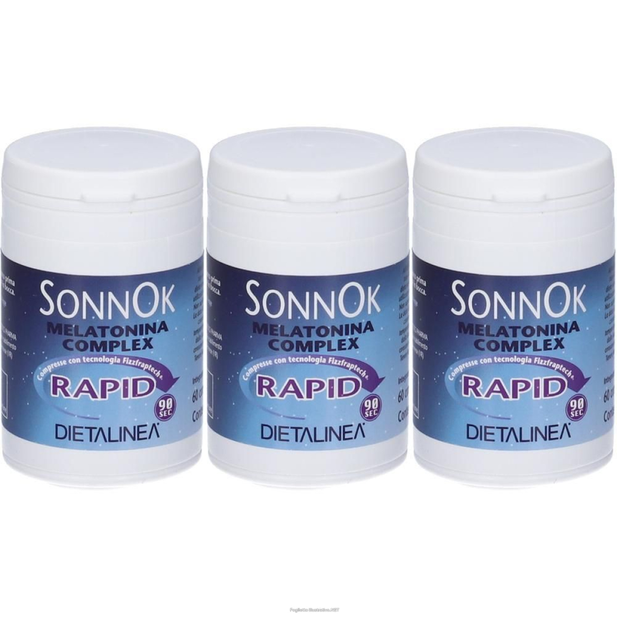 Compra Online dietalinea sonnok melatonina rapida compresse 3x30 g e Trova il miglior prezzo
