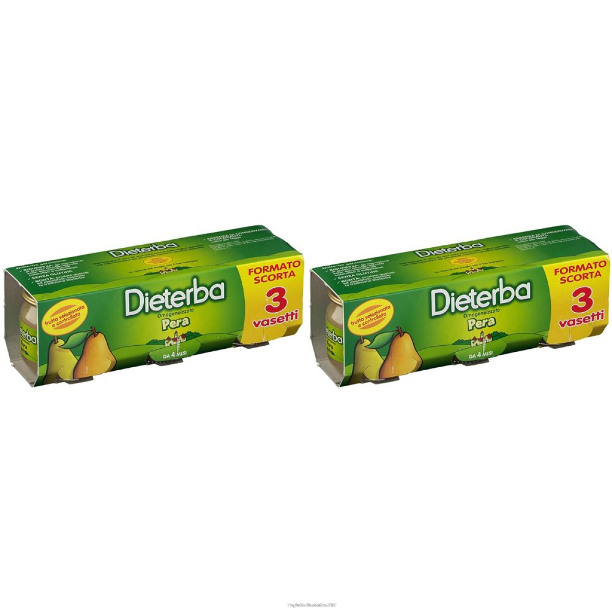 Compra Online dieterba omogeneizzato pera set da 2 2x3x80 g pappa e Trova il miglior prezzo