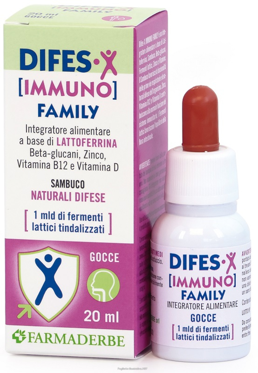 Compra Online difes-x immuno family gocce 20 ml e Trova il miglior prezzo