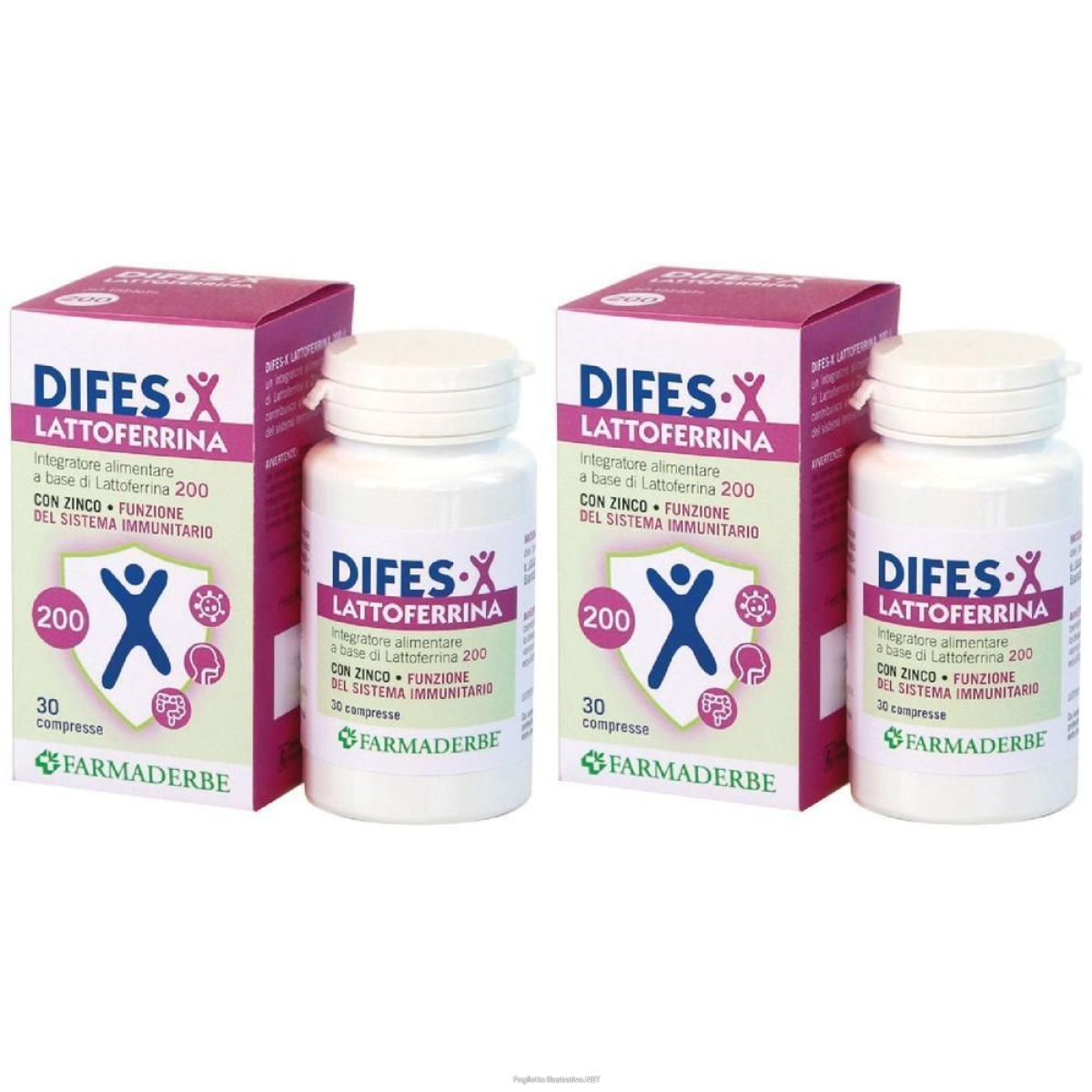 Compra Online difes-x lattoferrina 200 con zinco compresse 2x30 pz e Trova il miglior prezzo