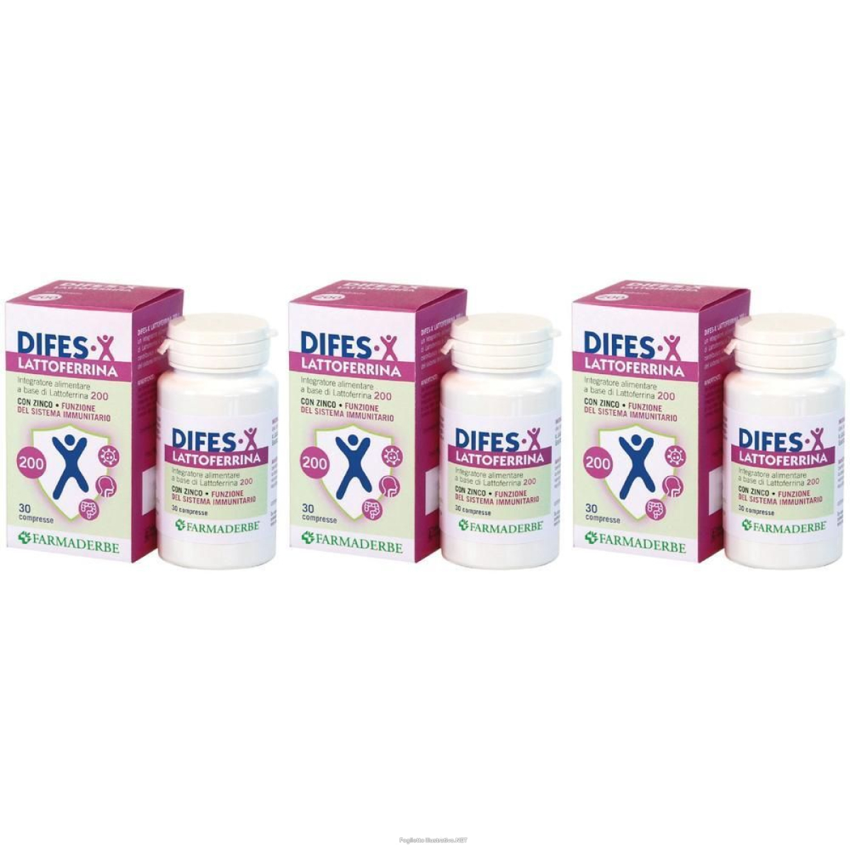 Compra Online difes-x lattoferrina 200 con zinco compresse 3x30 pz e Trova il miglior prezzo