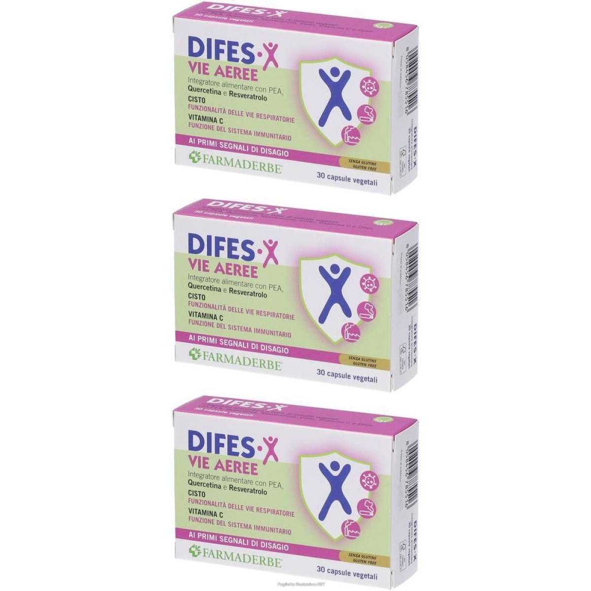 Compra Online difes x vie aeree 30 capsule 3x20,34 g e Trova il miglior prezzo