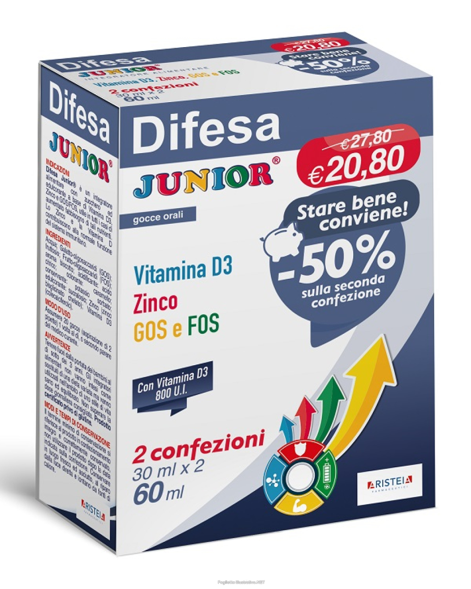 Compra Online difesa junior gocce orali 30 ml bipack e Trova il miglior prezzo