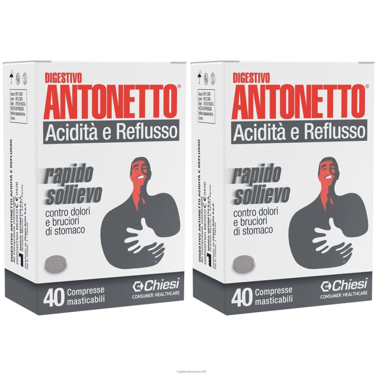 Compra Online digestivo antonetto® acidità e reflusso compresse set da 2 2x40 pz com e Trova il miglior prezzo
