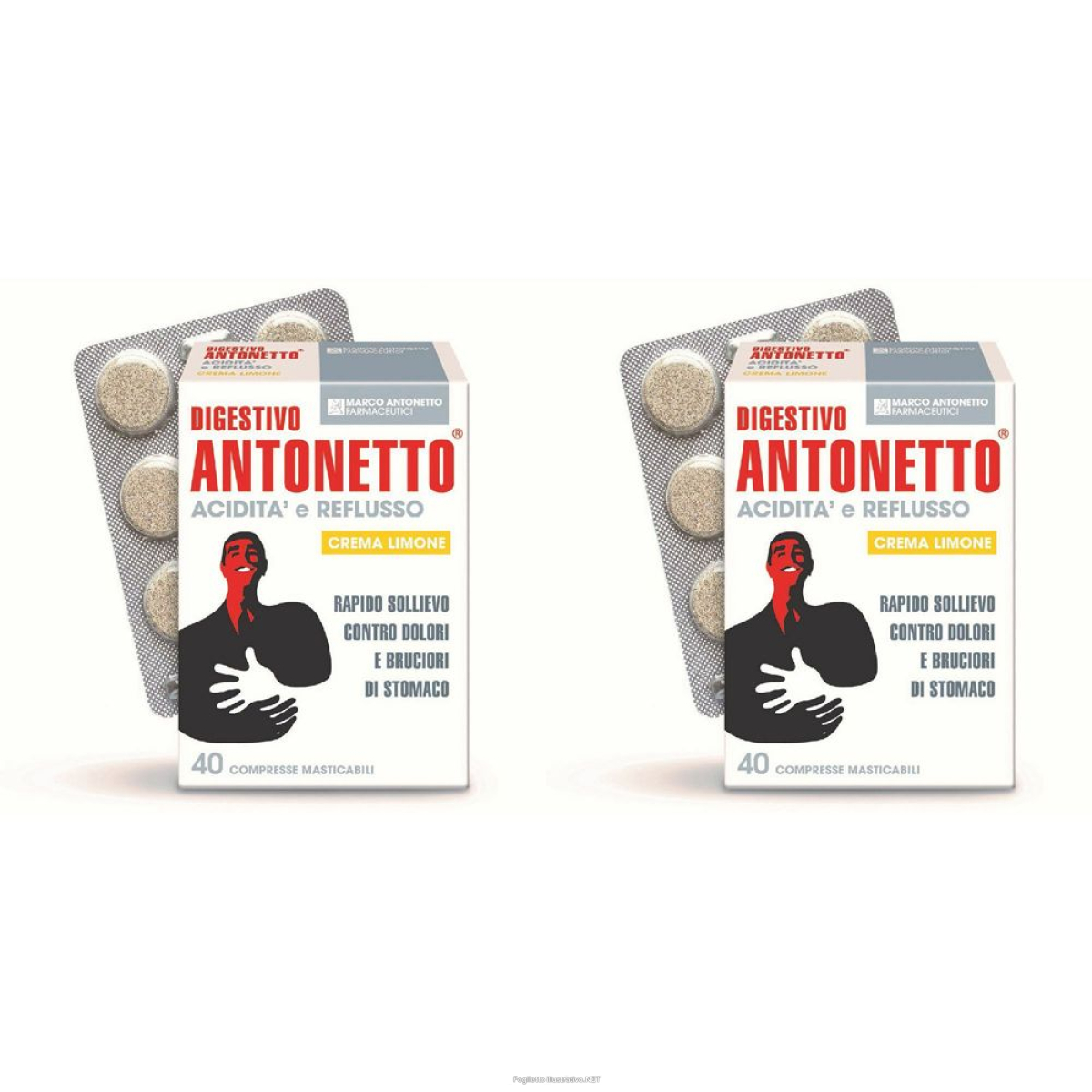 Compra Online digestivo antonetto® compresse crema limone set da 2 2x40 pz e Trova il miglior prezzo