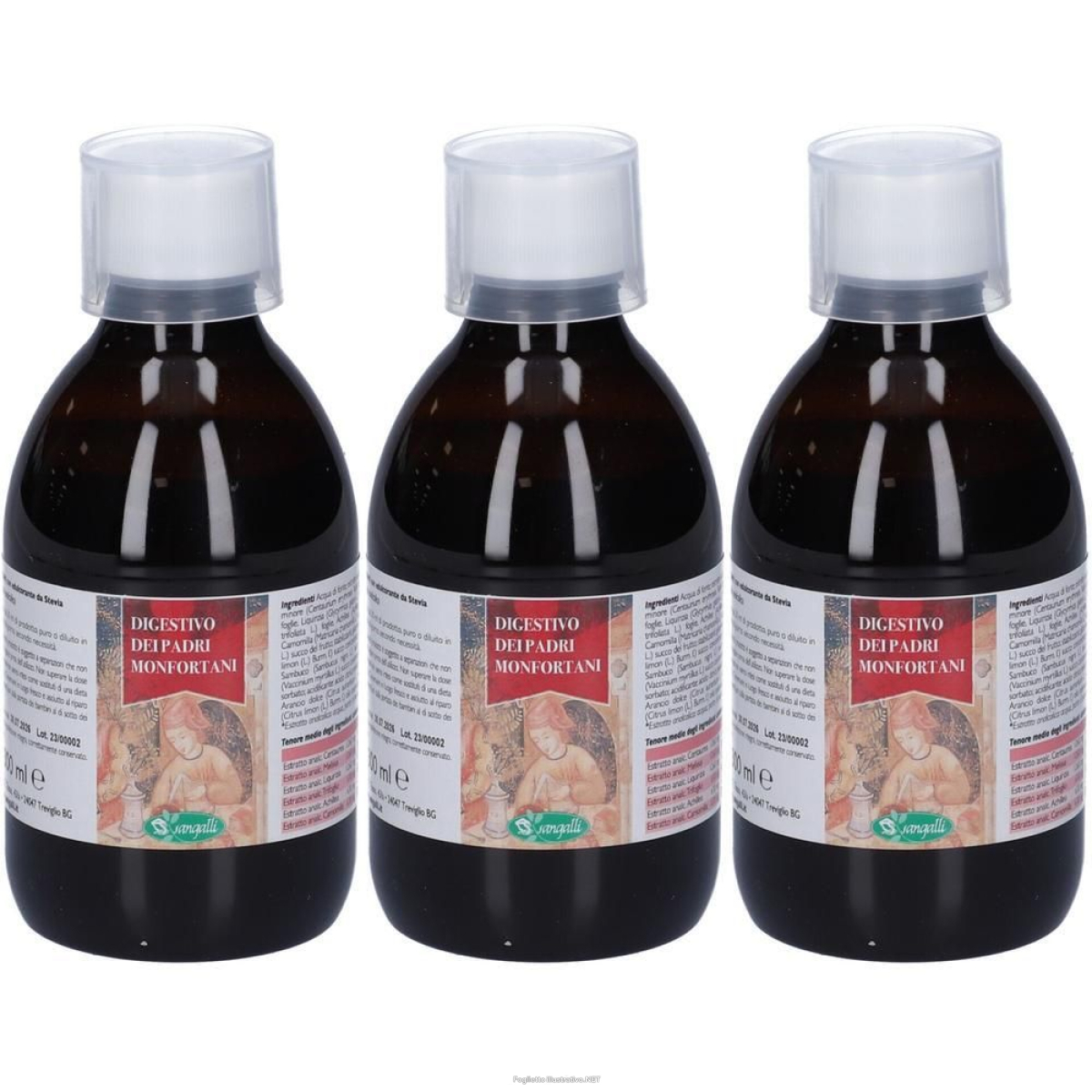 Compra Online digestivo dei padri monfortani bottiglia 3x300 ml soluzione orale e Trova il miglior prezzo