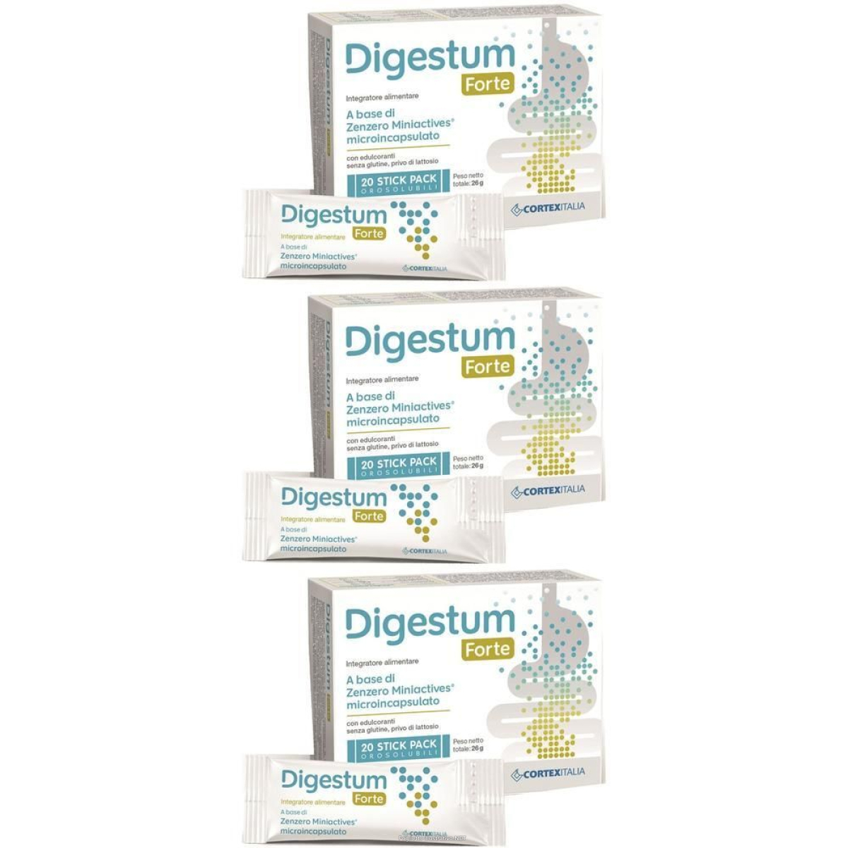 Compra Online digestum forte 20 stick pack 3x26 g polvere per soluzione orale e Trova il miglior prezzo