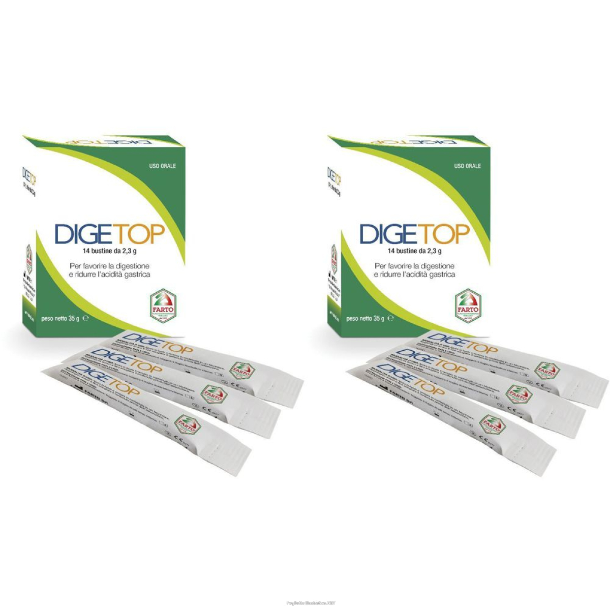 Compra Online digetop 14 bustine set da 2 2x14x2,3 g bustina e Trova il miglior prezzo