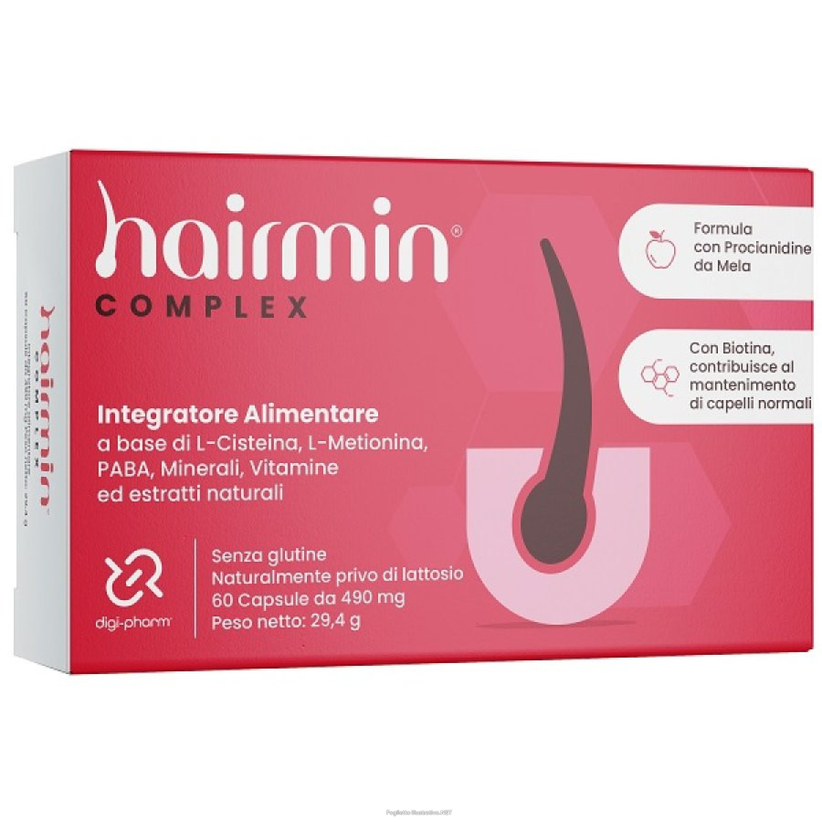 Compra Online digi-pharm hairmin complex 60 capsule integratore alimentare e Trova il miglior prezzo