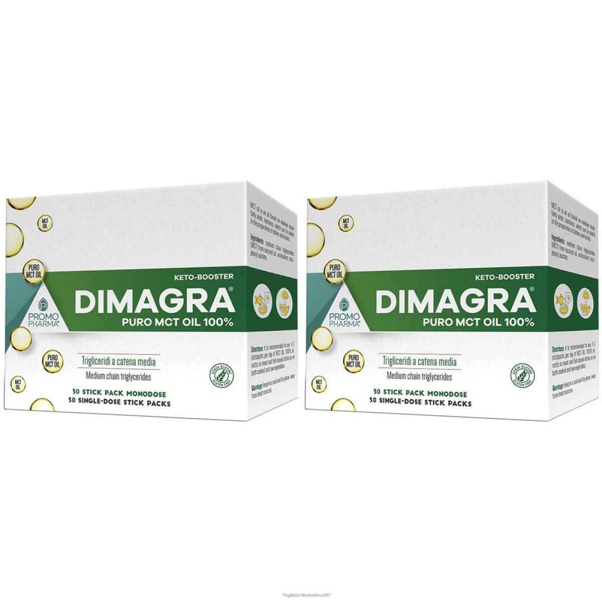 Compra Online dimagra® mct oil 100% set da 2 2x30 pz bustina e Trova il miglior prezzo