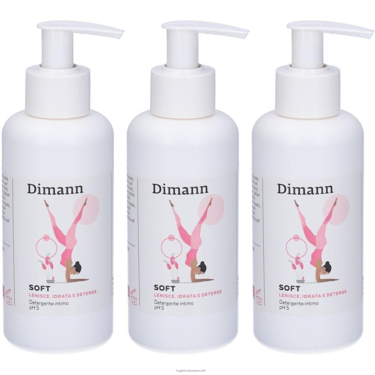 Compra Online Dimann Soft Detergente Intimo pH 5 200 ml 3x200 ml e Trova il miglior prezzo