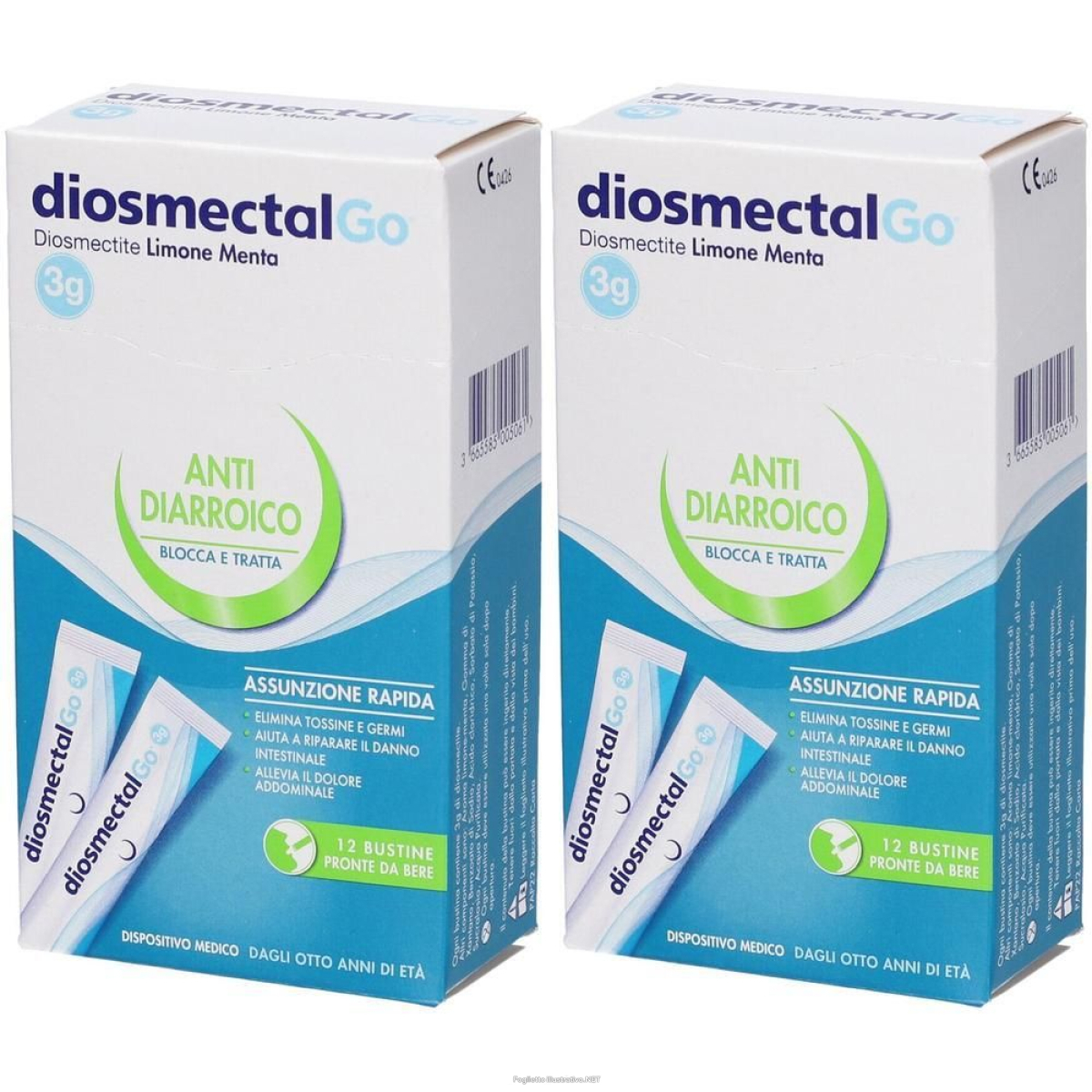 Compra Online diosmectalgo bustine gusto limone menta 2x12 pz soluzione orale e Trova il miglior prezzo