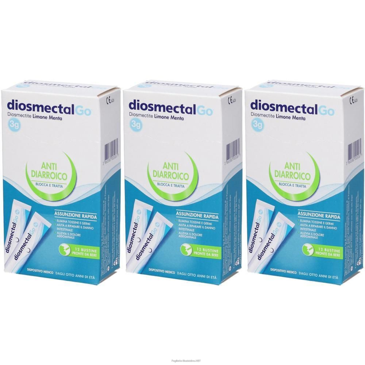 Compra Online diosmectalgo bustine gusto limone menta 3x12 pz soluzione orale e Trova il miglior prezzo