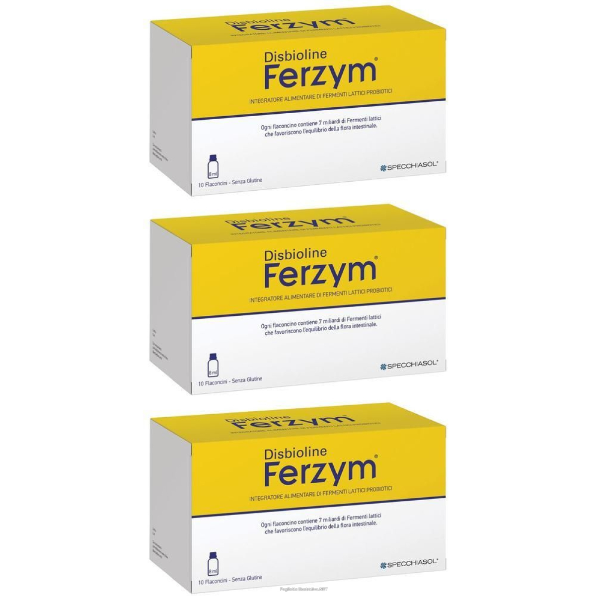 Compra Online Disbioline Ferzym 10 Flaconcini da 8 ml 3x80 ml Soluzione Orale e Trova il miglior prezzo