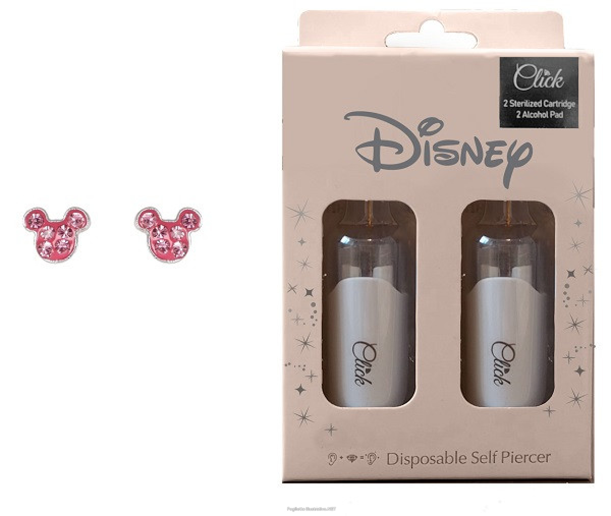 Compra Online disney orecchini mickey con cristalli rosa e Trova il miglior prezzo