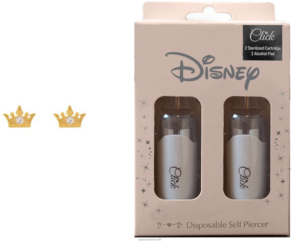 Compra Online disney orecchini principesse placcato oro e Trova il miglior prezzo