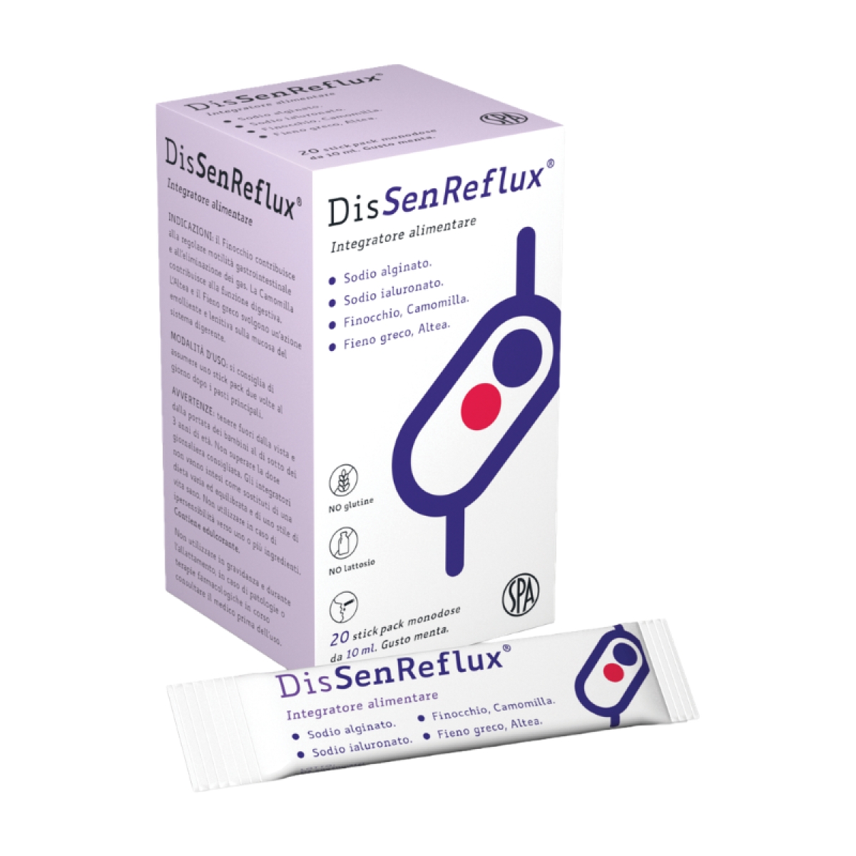 Compra Online Dissenreflux 20 stick pack - integratore per il benessere dello stomaco e Trova il miglior prezzo
