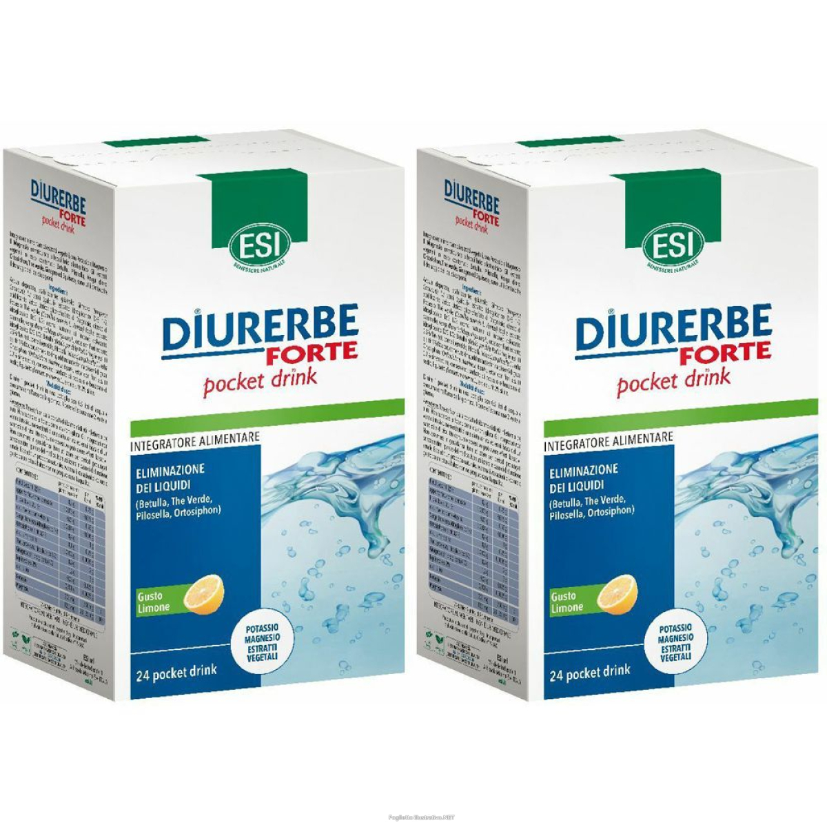 Compra Online diurerbe® forte pocket drink set da 2 2x24 pz soluzione bevibile e Trova il miglior prezzo