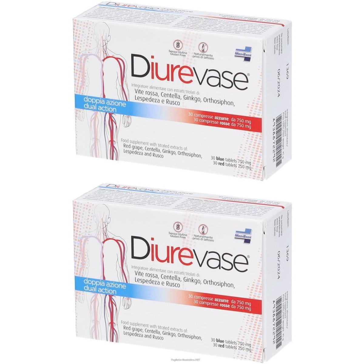 Compra Online diurevase 60 compresse 750 mg 2x45 g e Trova il miglior prezzo