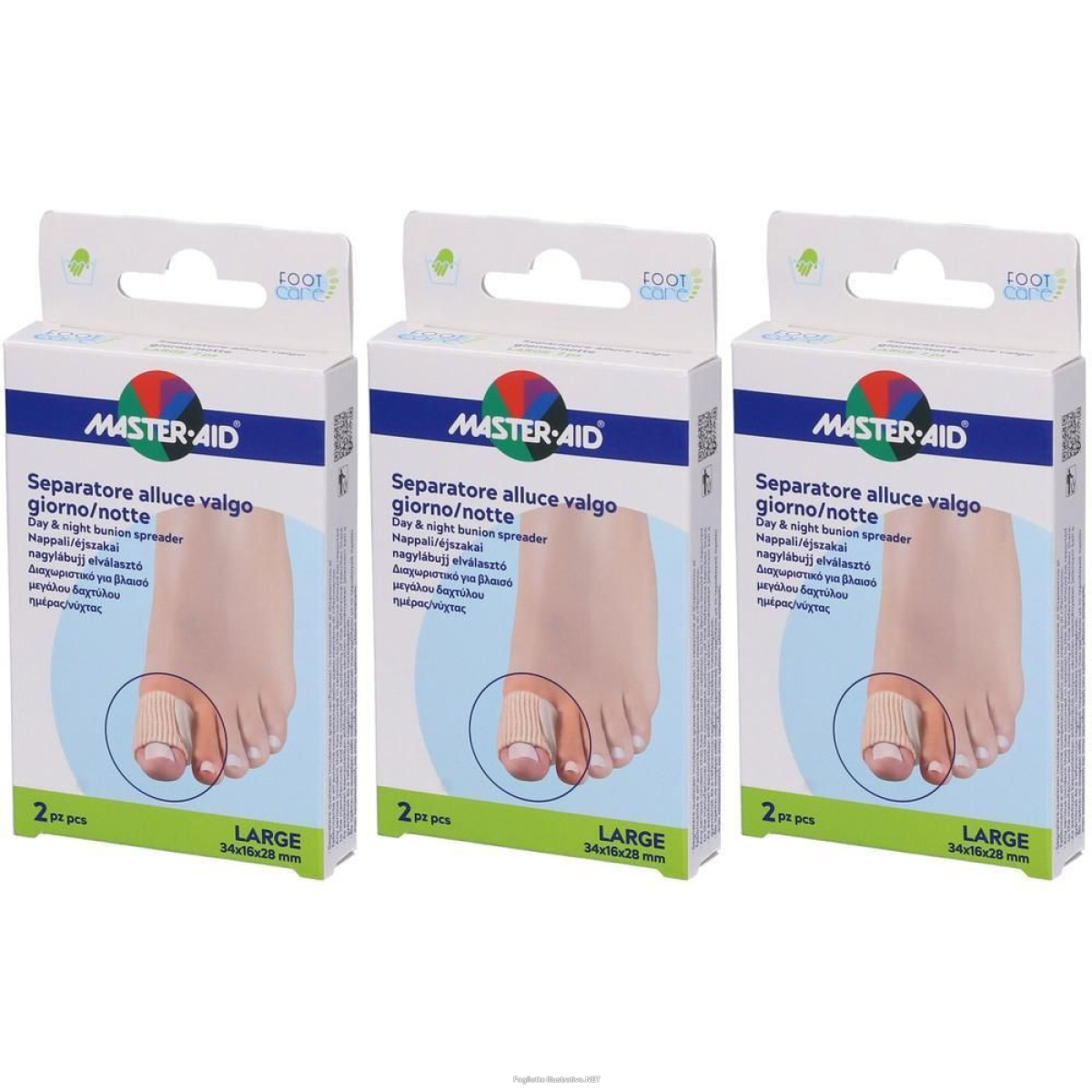Compra Online divaricatore alluce giorno/notte master-aid footcare large 2 pezzi d12 e Trova il miglior prezzo
