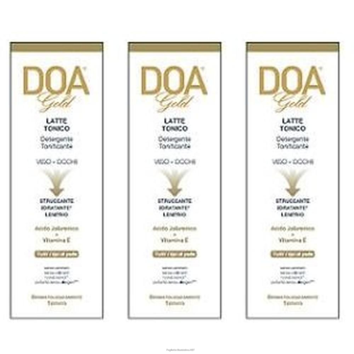 Compra Online doa gold latte/tonico detergente 3x200 ml e Trova il miglior prezzo