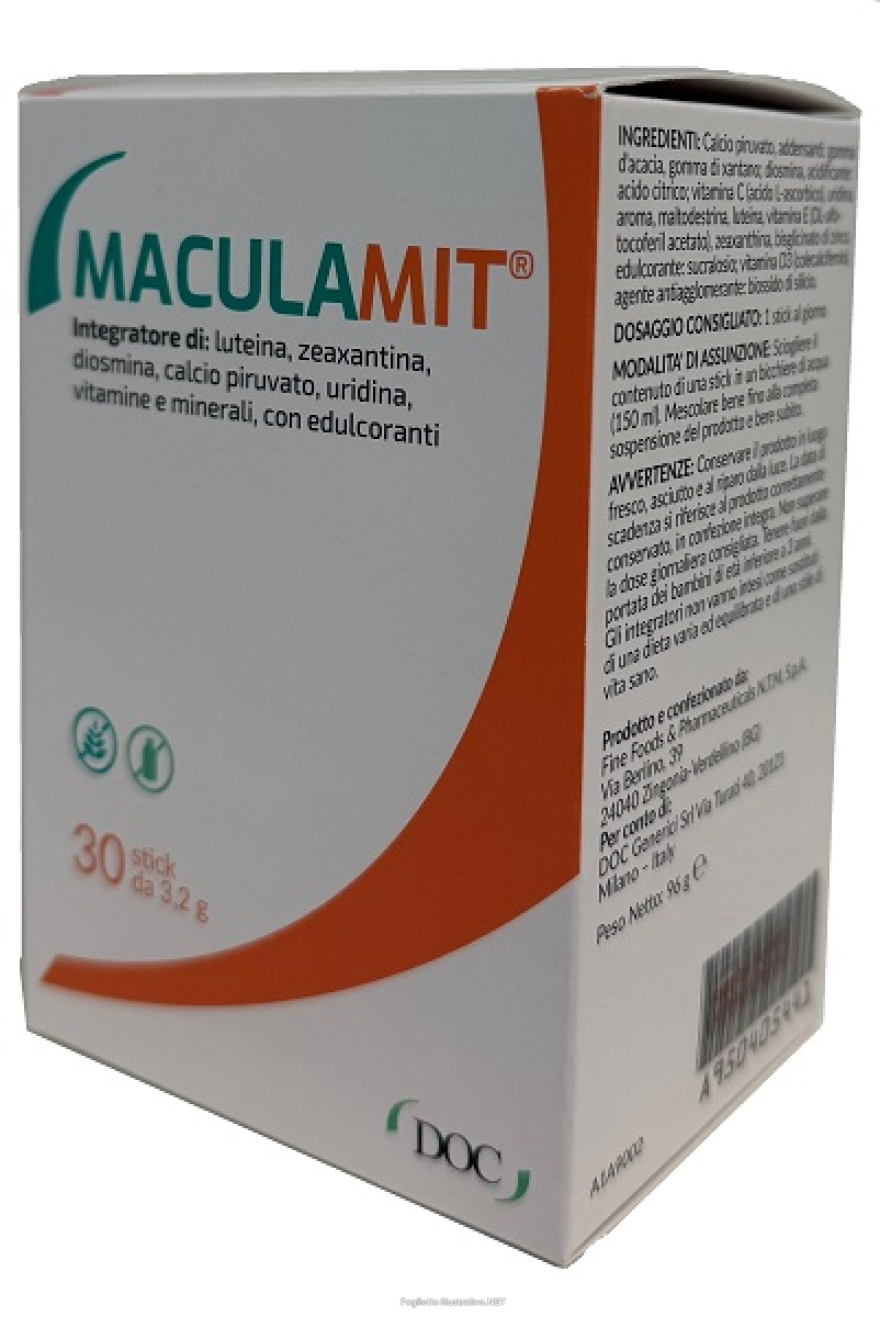 Compra Online doc generici maculamit 30 stick - integratore per il benessere della vista e Trova il miglior prezzo