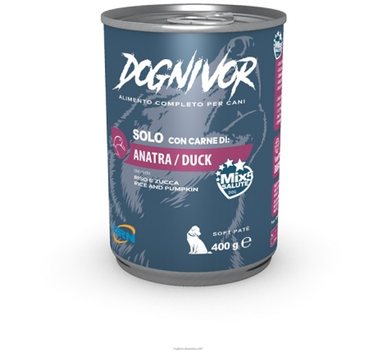 Compra Online dognivor pat? gusto anatra riso e zucca cibo umido per cani 400 g e Trova il miglior prezzo