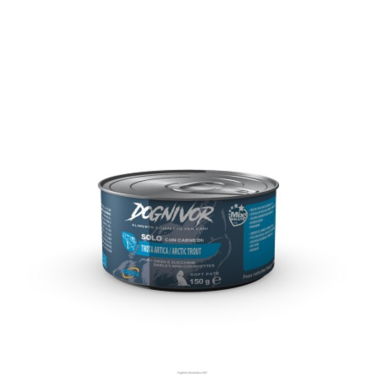 Compra Online dognivor pat? gusto trota artica orzo e zucchine cibo umido per cani 150 g e Trova il miglior prezzo