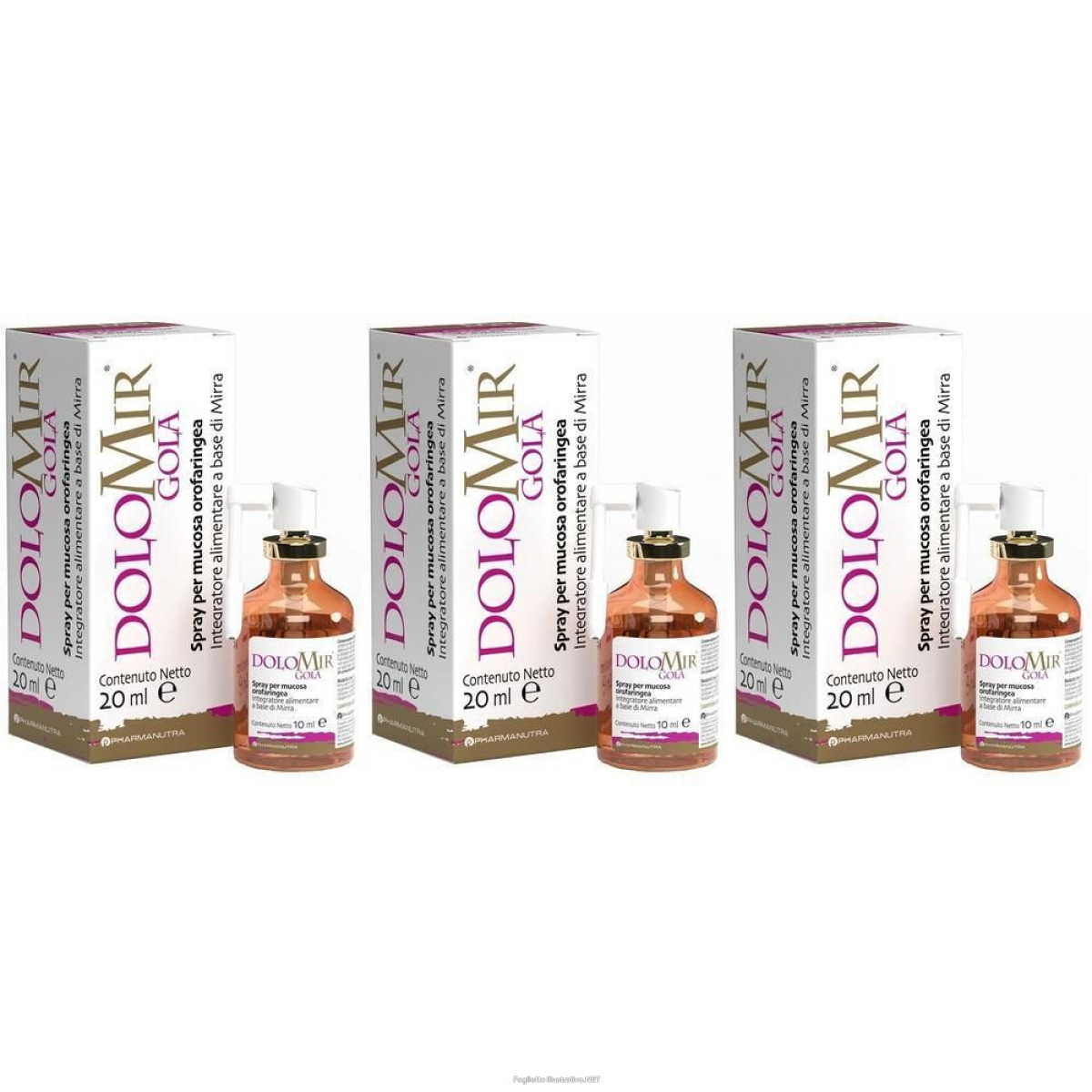 Compra Online dolomir gola spray 20 ml 3x20 ml e Trova il miglior prezzo